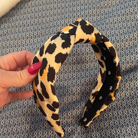 Lele Sadoughi Leopard Print Headband - Picture 1 of 4